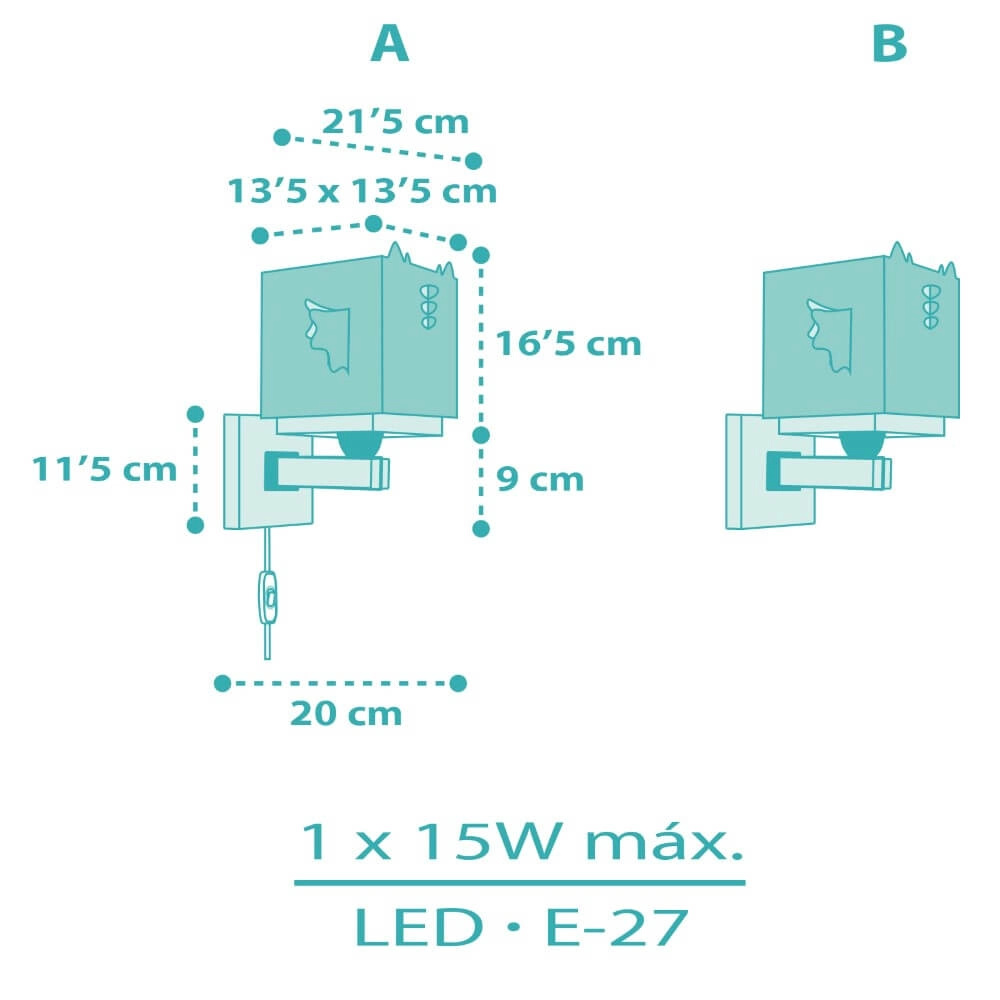 Applique design Little Dragon bleu avec du blanc Dalber 8420406643892
