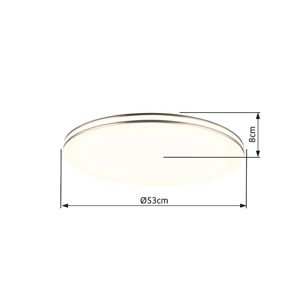 Éclairage de plafond Pierre Ø 53cm blanc Globo 9007371357697