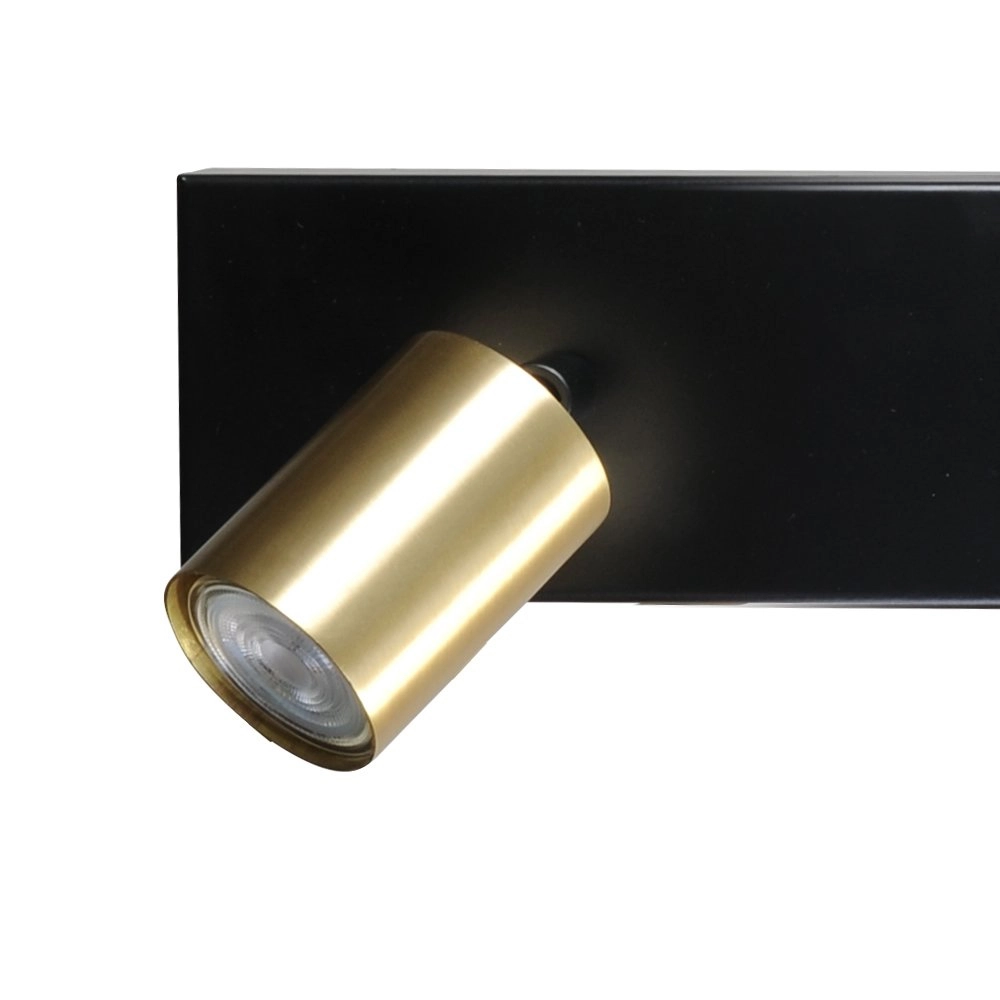 Plafonnier noir Bounce avec 2 points dorés Masterlight 8718121209555