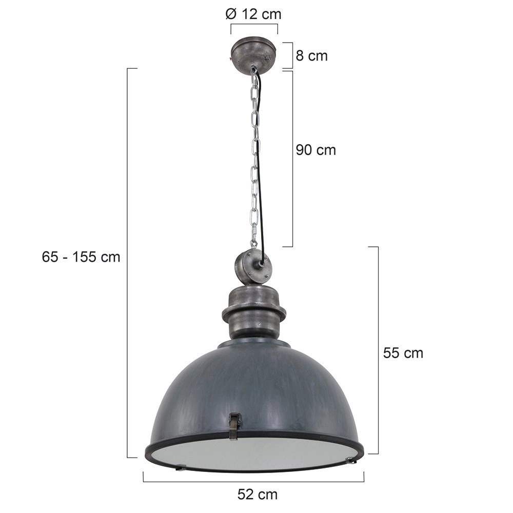 Lampe à suspension Bikkel XXL Industrie Steinhauer 8712746106718