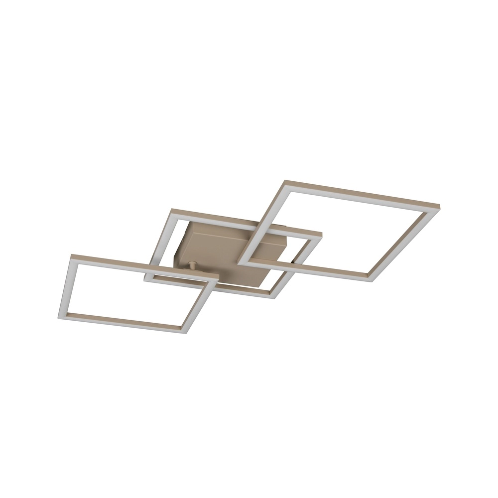 Lampe de plafond moderne Trail 74,5 cm brun sable Trio 4017807714180