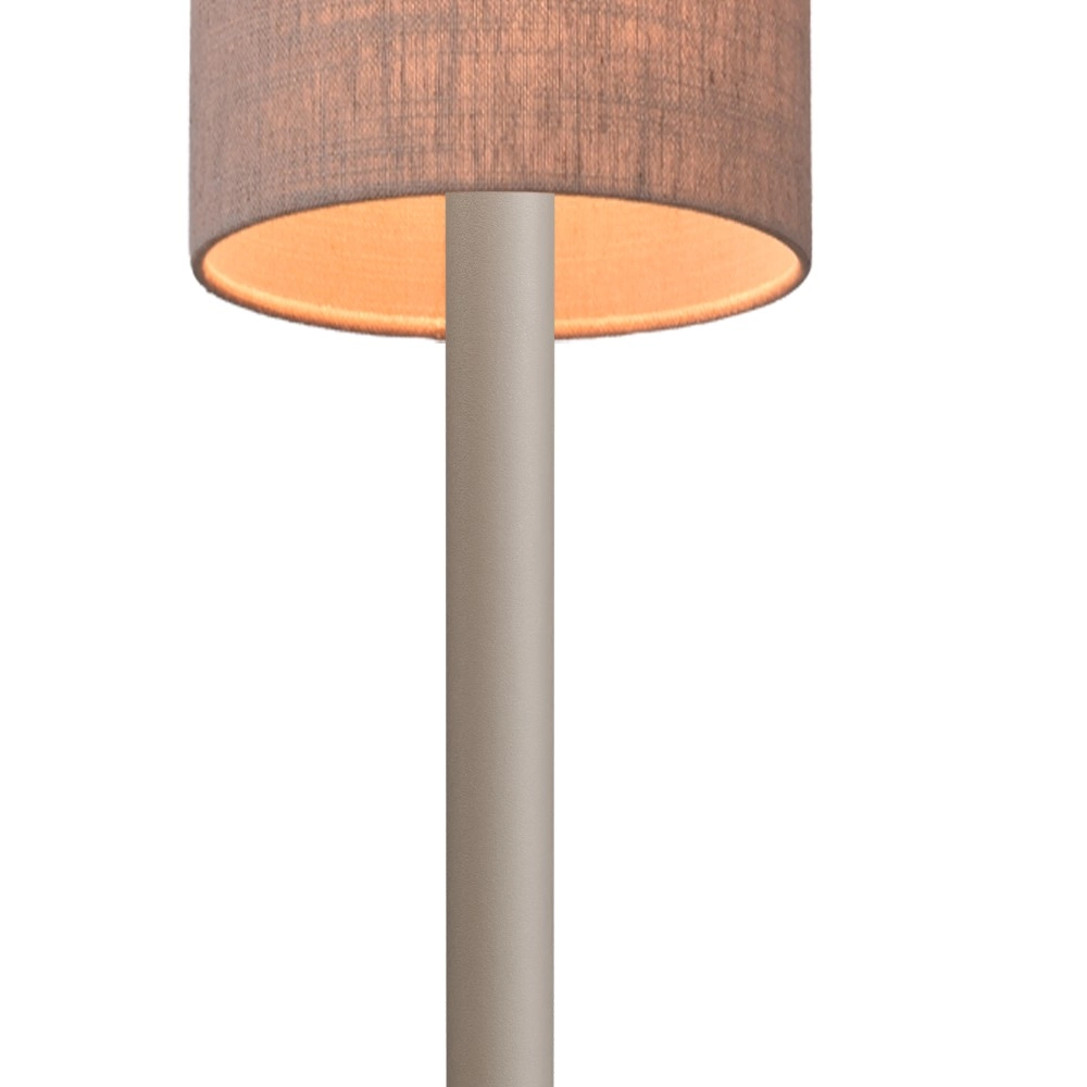 Lampe de pied Lisbourg Terra beige avec teinte gris beige Masterlight