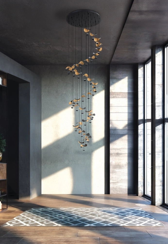 Vide pendant lamp Dracera Ø 82cm Stars of Light 9008606344192