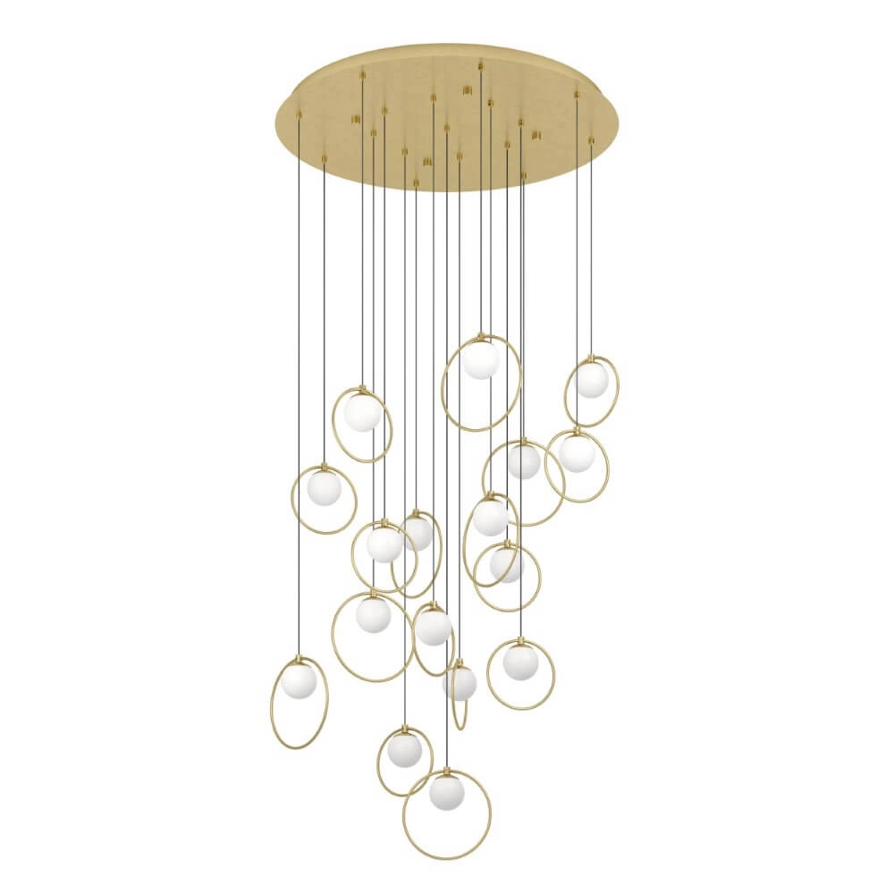 Lampe suspendue dorée Portocolom Ø78cm Lampe suspendue dorée Portocolom Ø78cm