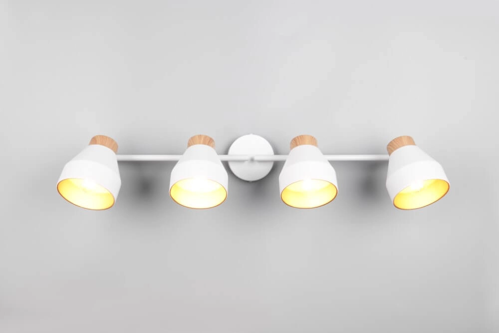 Plafonnier design 4 lumières Valentin blanc Trio 4017807637441