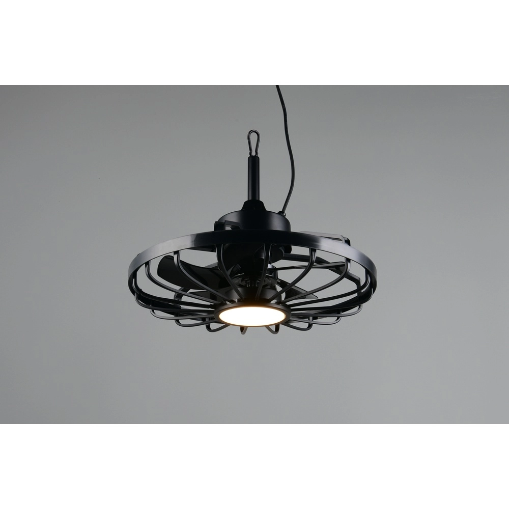 Éventail noir Oslo Ø 51cm