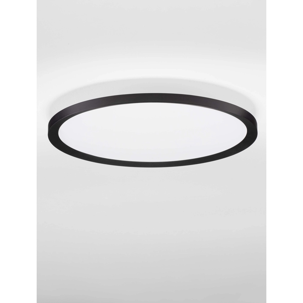 Plafonnier Aoton noir Ø 40cm Lyora 5212017448705