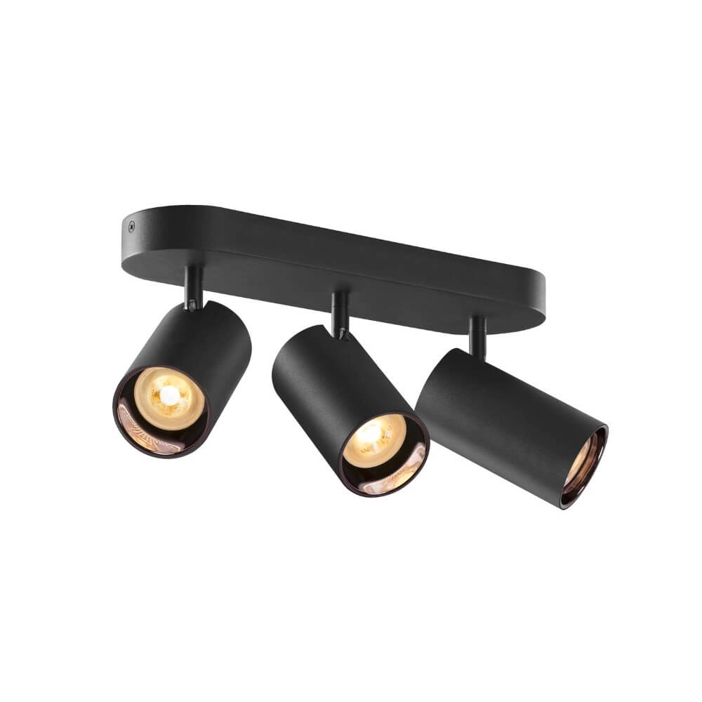 Spot en saillie 3 lumières Asto Tube noir - 3x GU10 SLV 4024163266130