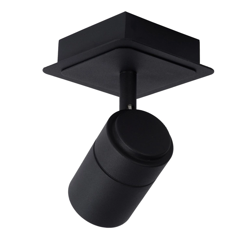 Projecteur de plafond Lennert IP44 noir Lucide 5411212262677