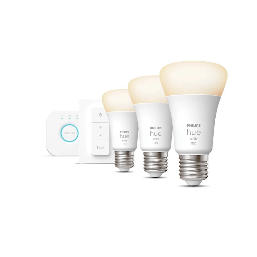 Hue Starterpack - E27 - 10W - White lot de 3 Philips 8719514289130