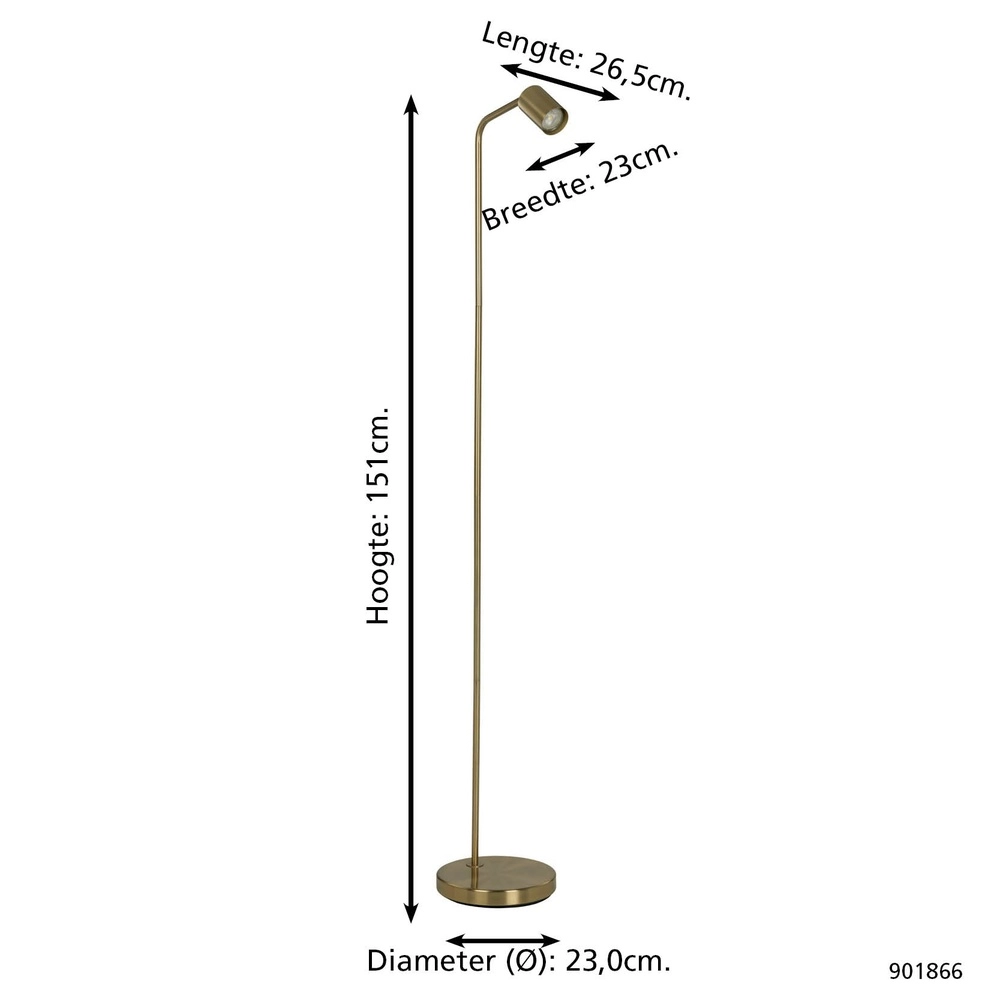 Lampadaire doré Rigomagno concevoir Eglo 9008606360307