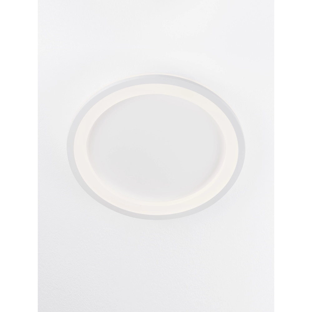Plafonnier élégant Oggy blanc Ø 37cm