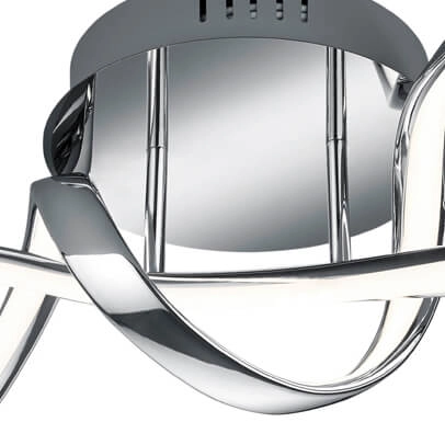 Plafonnier LED Perugia chrome Trio 4017807525786