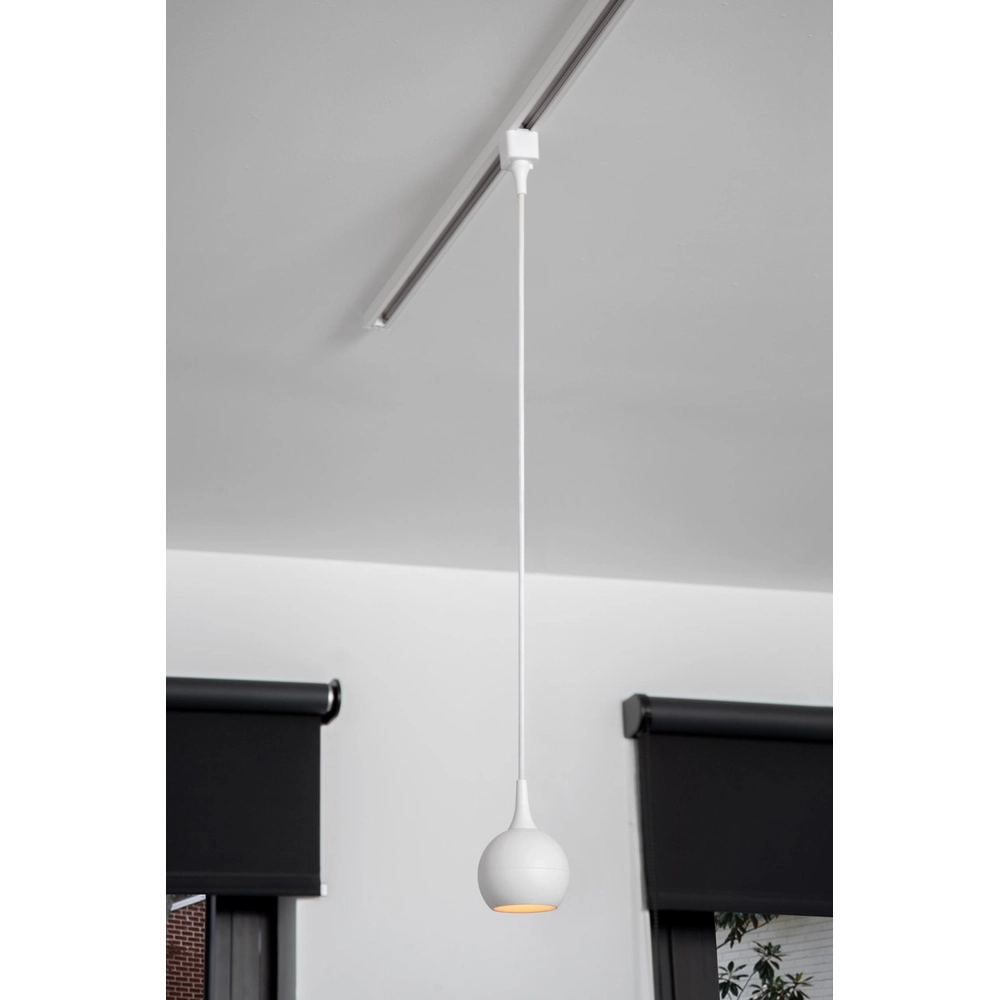 Suspension lumineuse à rail Track Favori Blanc monophasé Lucide 5411212093882