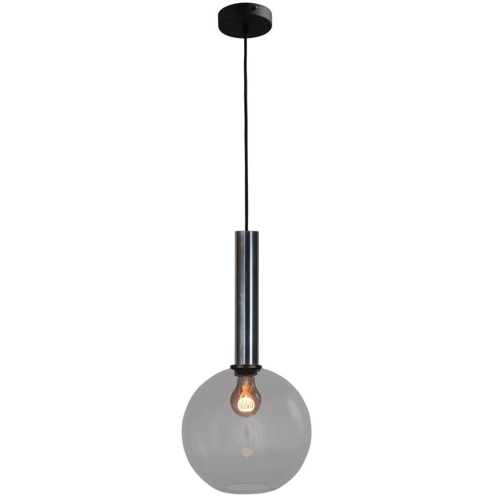 Lampe suspendue Ø 25cm Bella 2 Huile tachetée avec verre fumé Lampe suspendue Ø 25cm Bella 2 Huile tachetée avec verre fumé