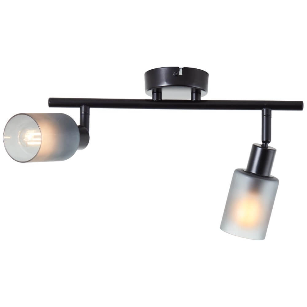Plafonnier noir Loralie 2 lumières Brilliant 4004353413230