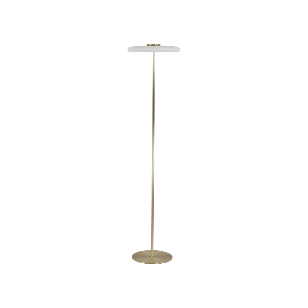 Lampadaire Record Or avec verre blanc Lampadaire Record Or avec verre blanc