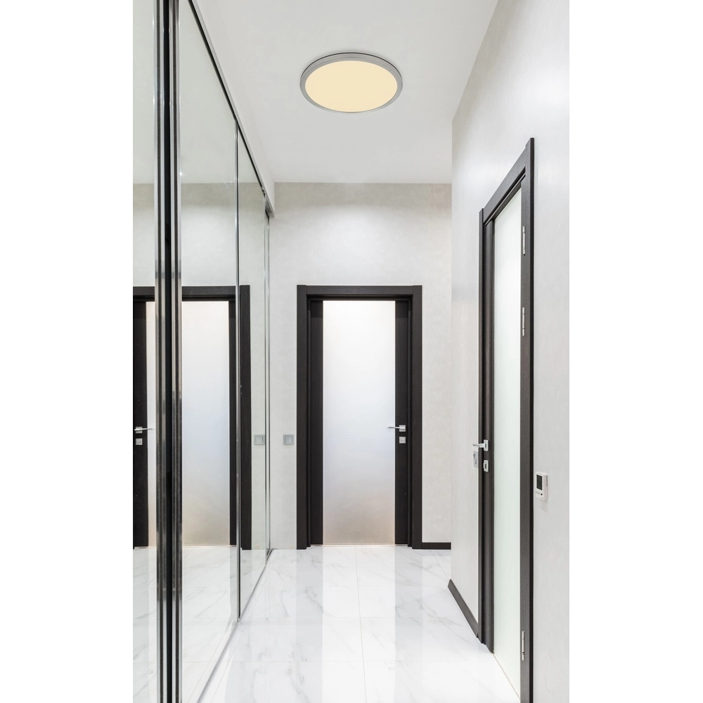 Éclairage de plafond Sapana Ø 29,4 cm nickel Globo 9007371457410