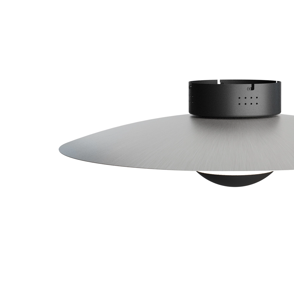 Plafonnier Scala Ø 60 cm noir avec nickel Masterlight 8718121397443