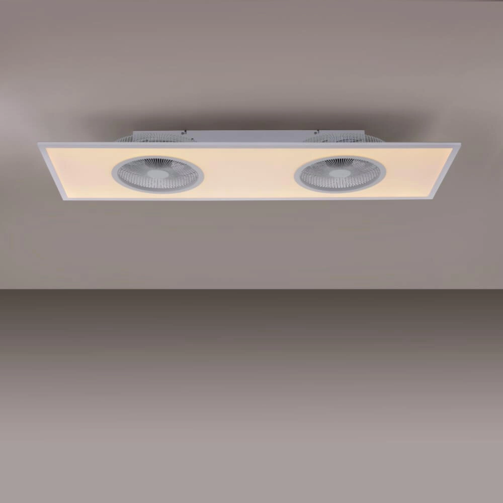 Lampe de ventilateur de plafond Flat-Air 120 cm 2700-5000K blanc Paul Neuhaus 4043689975920