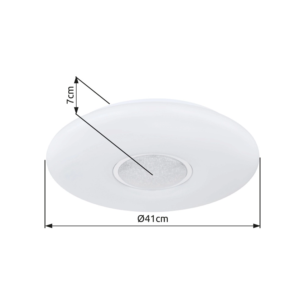 Plaffoniere Sully blanc Ø 41cm Globo 9007371427932