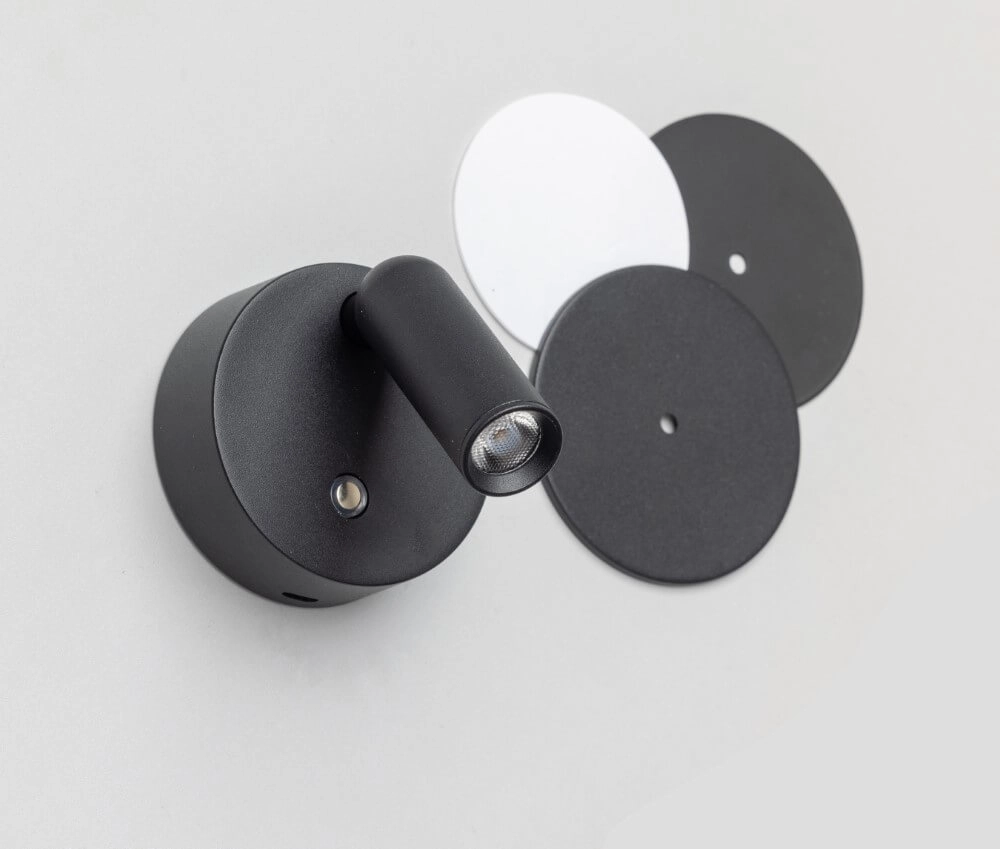 Spot en saillie Wiflex noir ETH 8720195308201