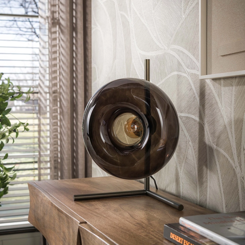 Lampe de table moderne Soll Sienna Brown Lyora 8716803514690