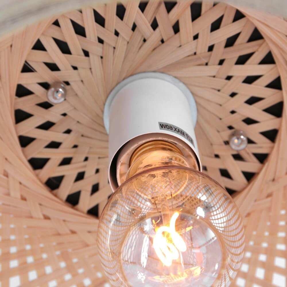 Plafonnier en bambou Maze Ø40cm Steinhauer 8712746147216