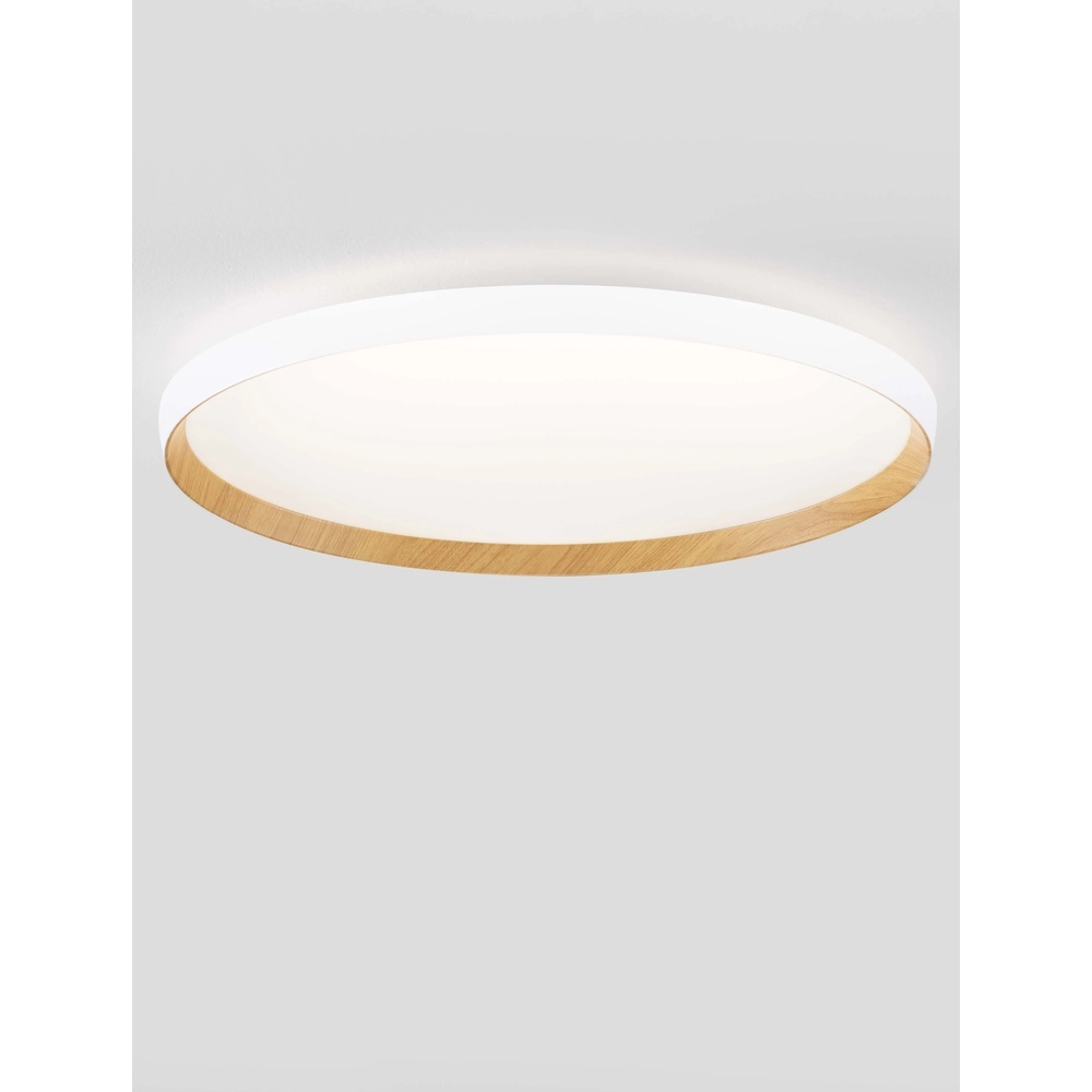 Plafonnier Vomos blanc Ø 60cm Lyora 5212017448774