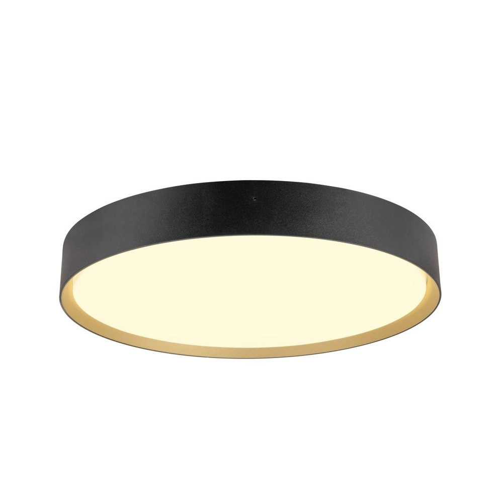 Plafonnier Decona Ø 42cm noir avec or - 3000K/4000K Plafonnier Decona Ø 42cm noir avec or - 3000K/4000K