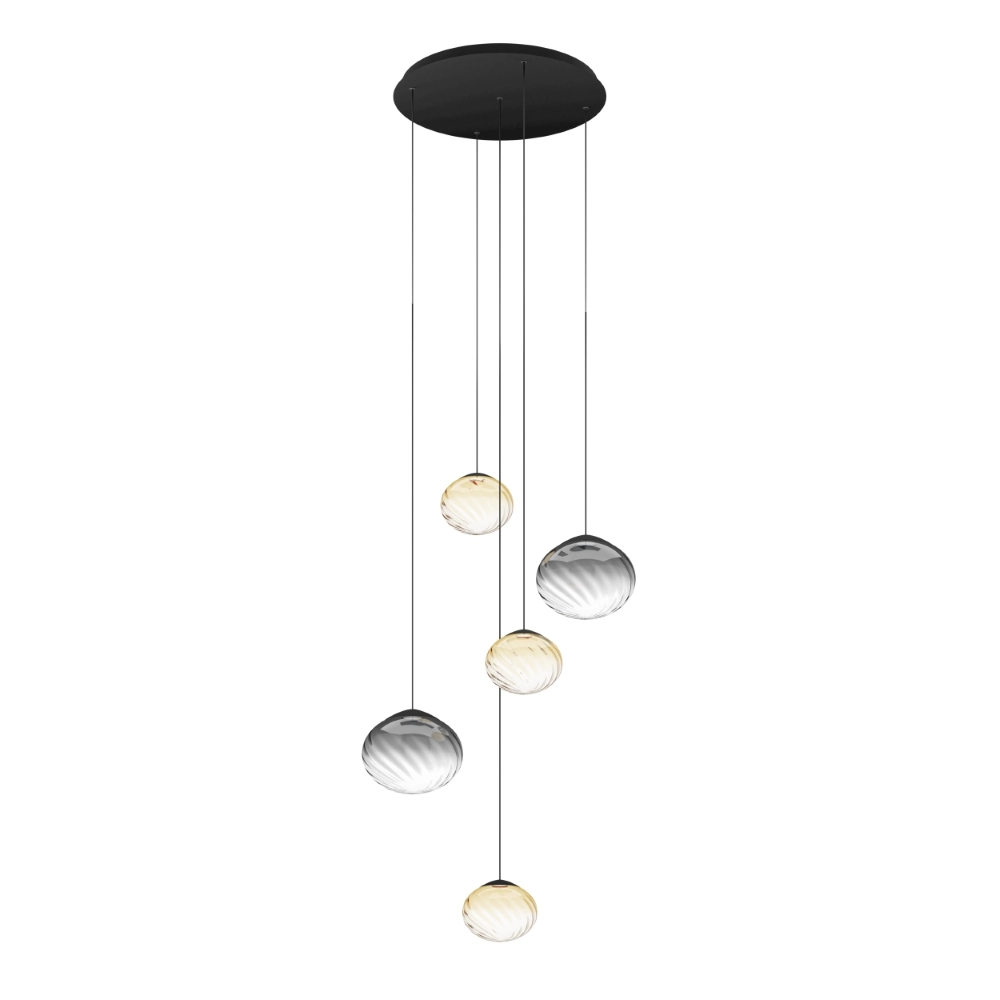 Lampe suspendue Pantoja noir Ø 68cm