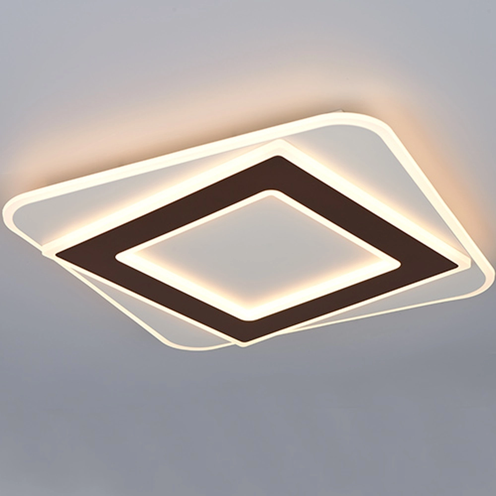 Lampe de plafond Yomi marron moka carré Trio 4017807704273