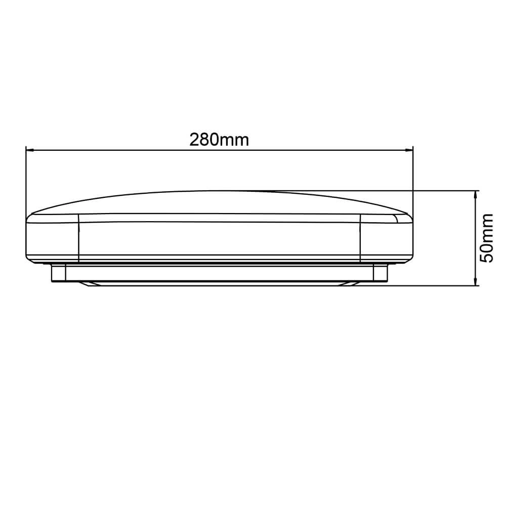 Plafonnier intemporel Farica 23cm - 3000K - LED Brilliant 4004353410413