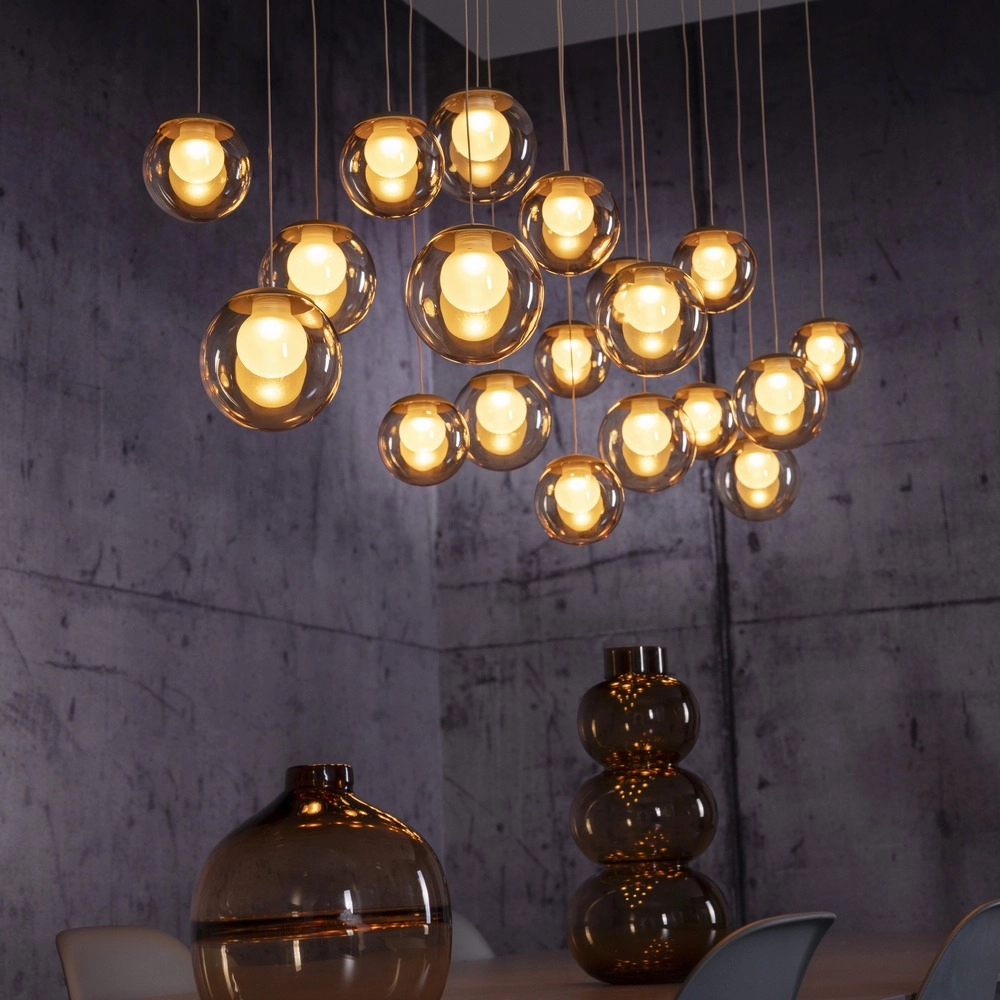 Lampe pendante à 19 lampes Pure Popup Bronce Paul Neuhaus 4012248396704