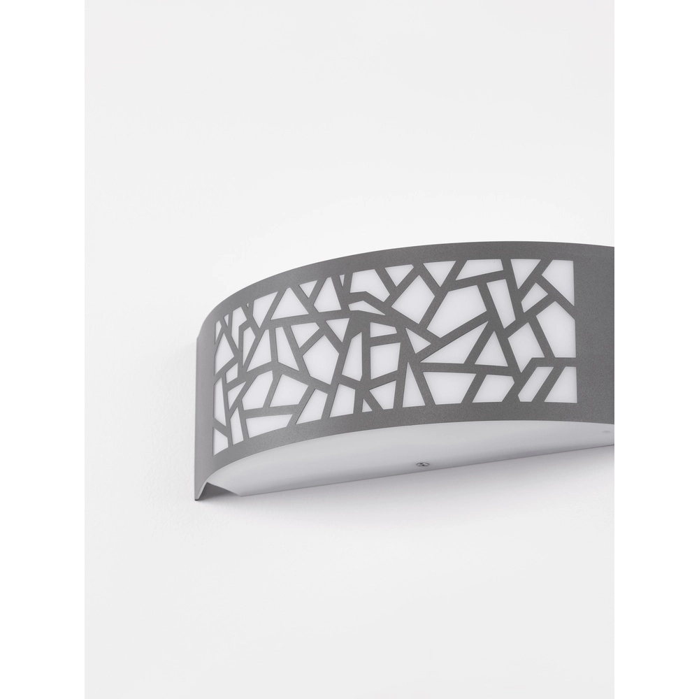 Applique murale grise Zenith ovale Lyora 5212017435521