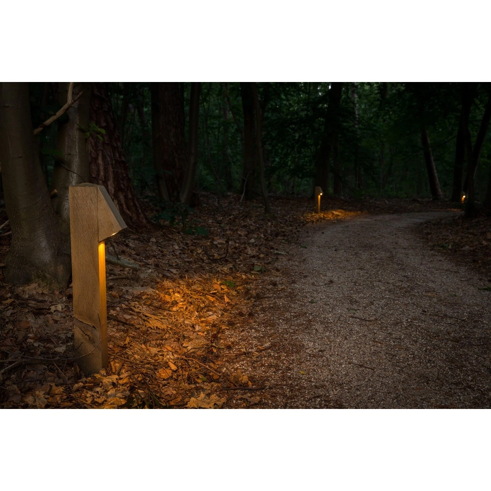 Éclairage de chemin en bois Peri 100 Chêne - 10x10x50 - 2700K Timberlab 8716803513969