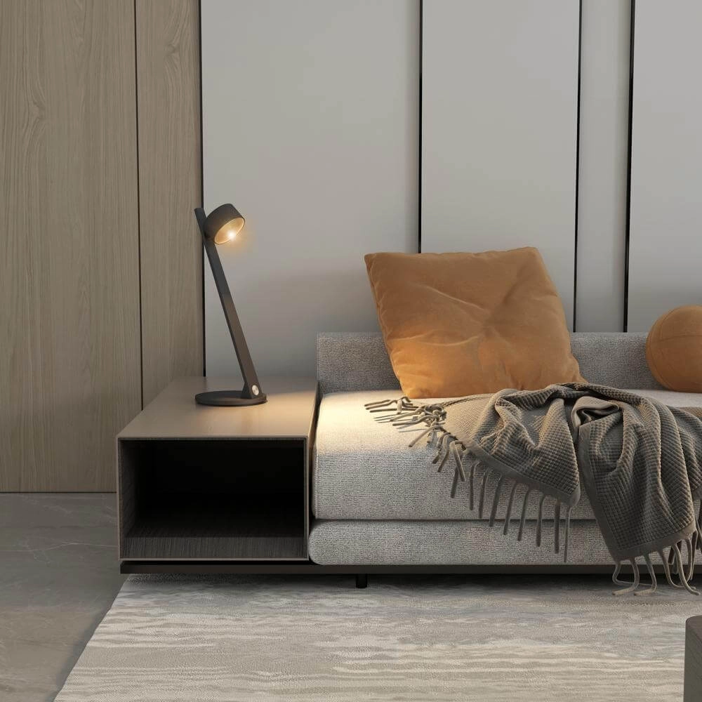 Lampe de table moderne Omega noir Artdelight 8720701100336