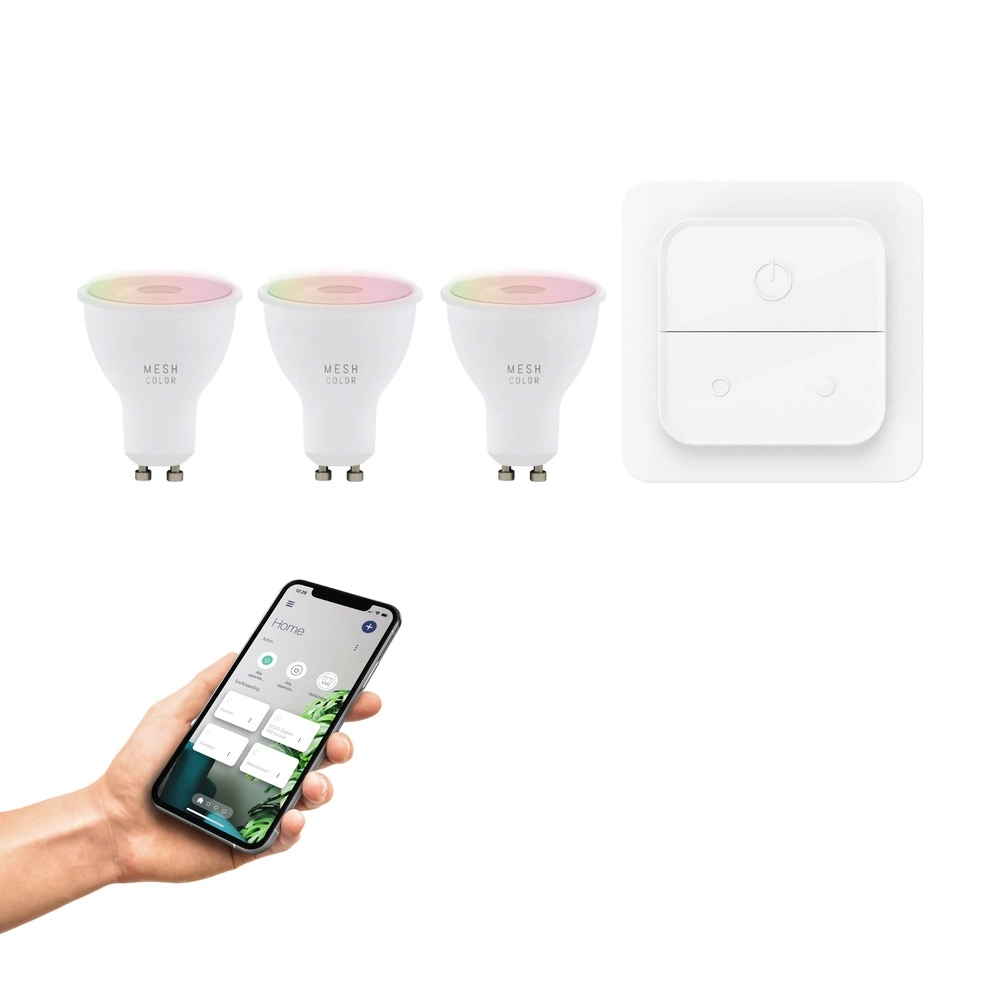 Lot de 3 Led Zigbee GU10 4,9 W - 345 lm - 2700 à 6500 K