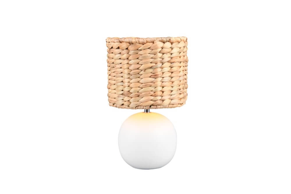 Lampe de table Vina Ø 18cm - avec capuche en corde Trio 4017807614701