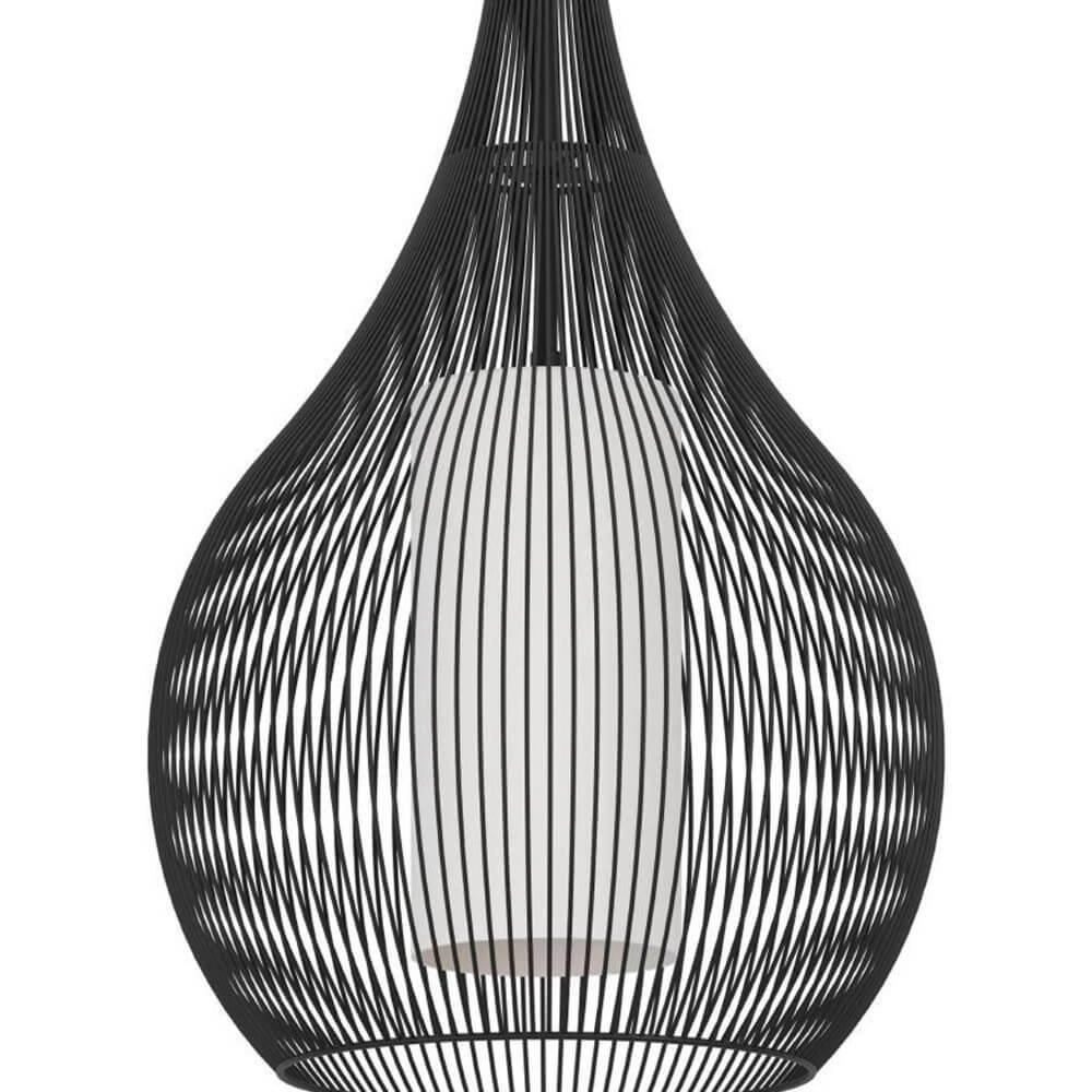 Lampe suspendue noire moderne Razoni 1 Ø 32,5 cm Eglo 9008606267958