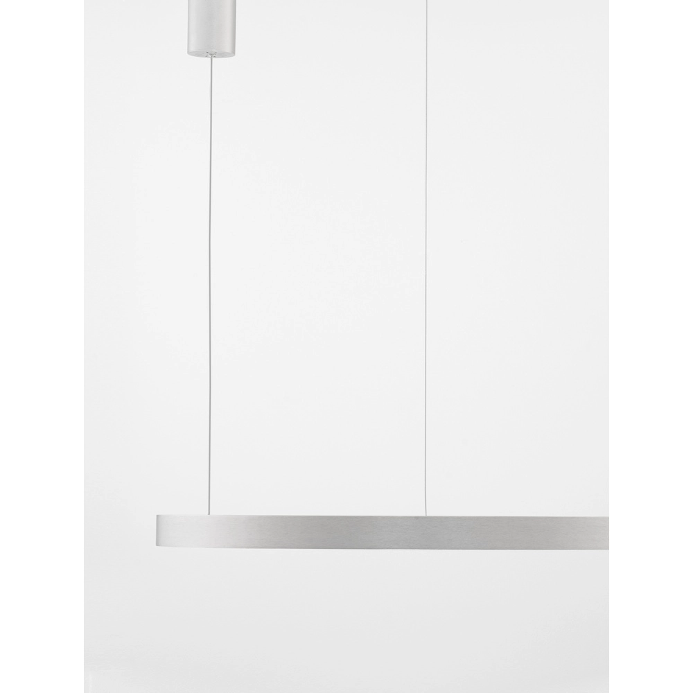 Suspension design Elowen gris argenté Ø 80cm Lyora 5212017439116