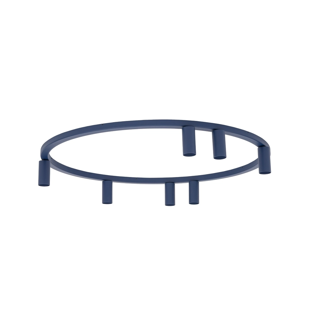 Projecteurs circulaires montés en surface Fourty 7x GU10 - bleu foncé