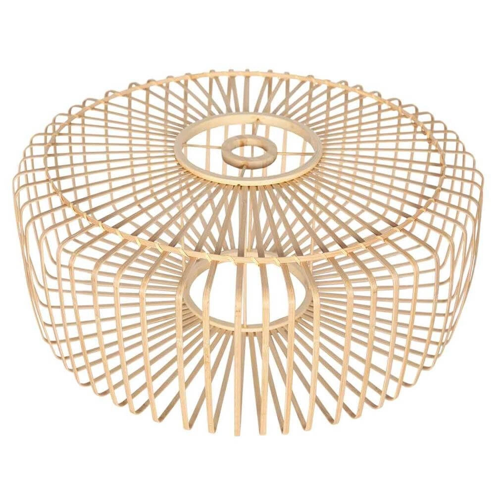 Lampe à arc Sparkled Light crème avec barre d’ombrage en bambou Ø 60cm Steinhauer 8712746180015