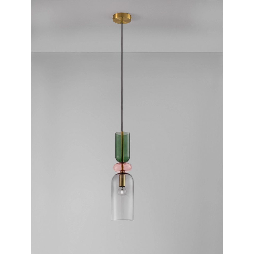 Suspension colorée Murano blanc Lyora 5212017434210