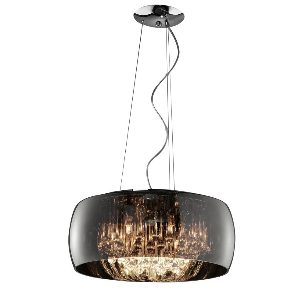 Lampe à suspension Vapore 6 lumières 50 cm fumée Lampe à suspension Vapore 6 lumières 50 cm fumée