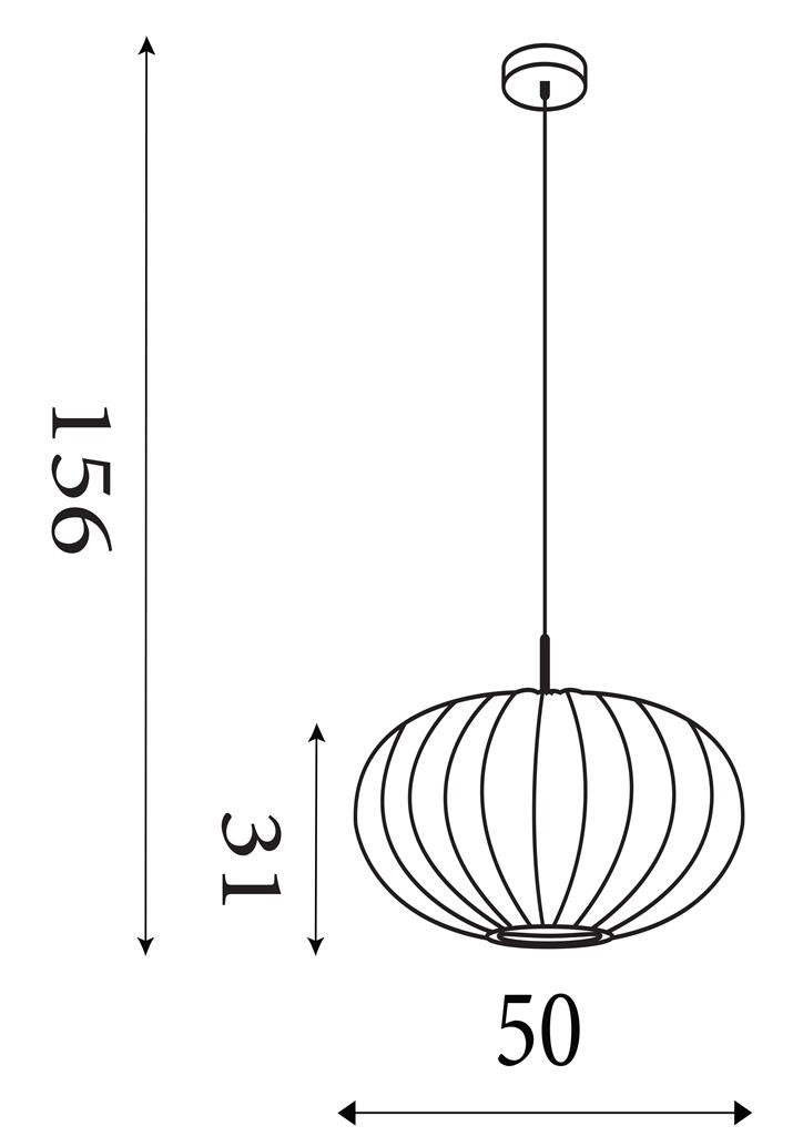 Suspension Japandi Bonnie Ø 50cm Searchlight 5053423306148