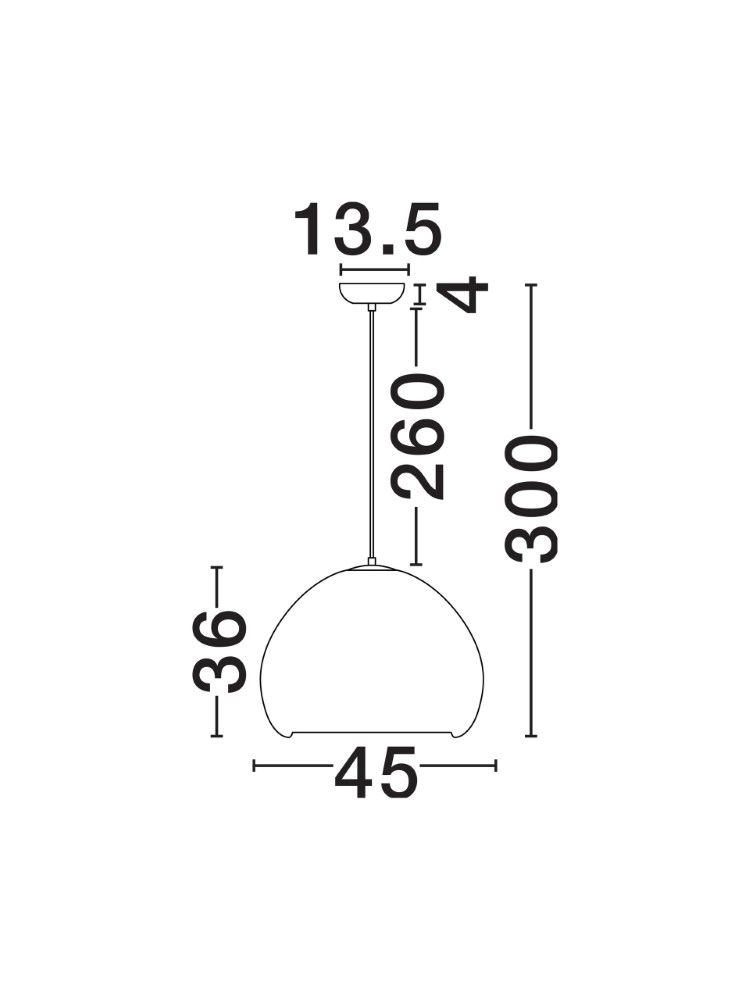 Lampe pendante de conception Pashio Ø 45 cm de blanc Lyora 5212017491862