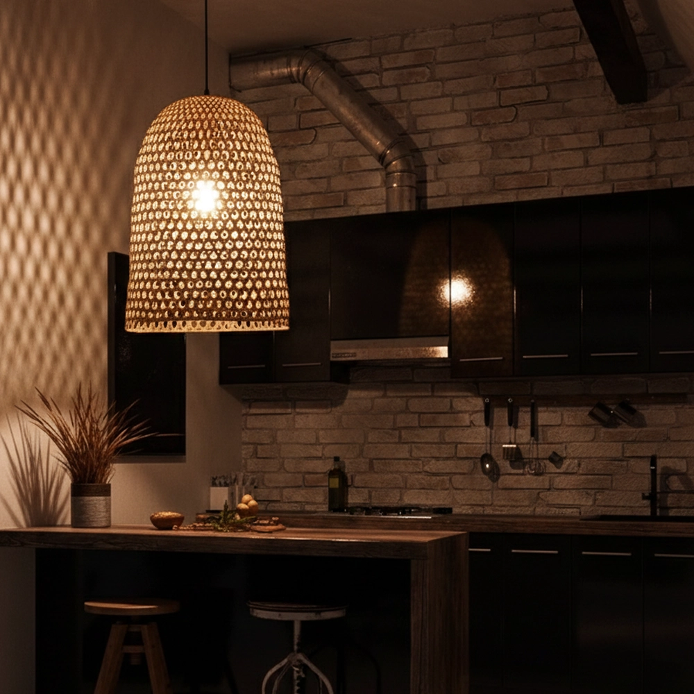 Suspension Aurora rotin Ø 40.5cm