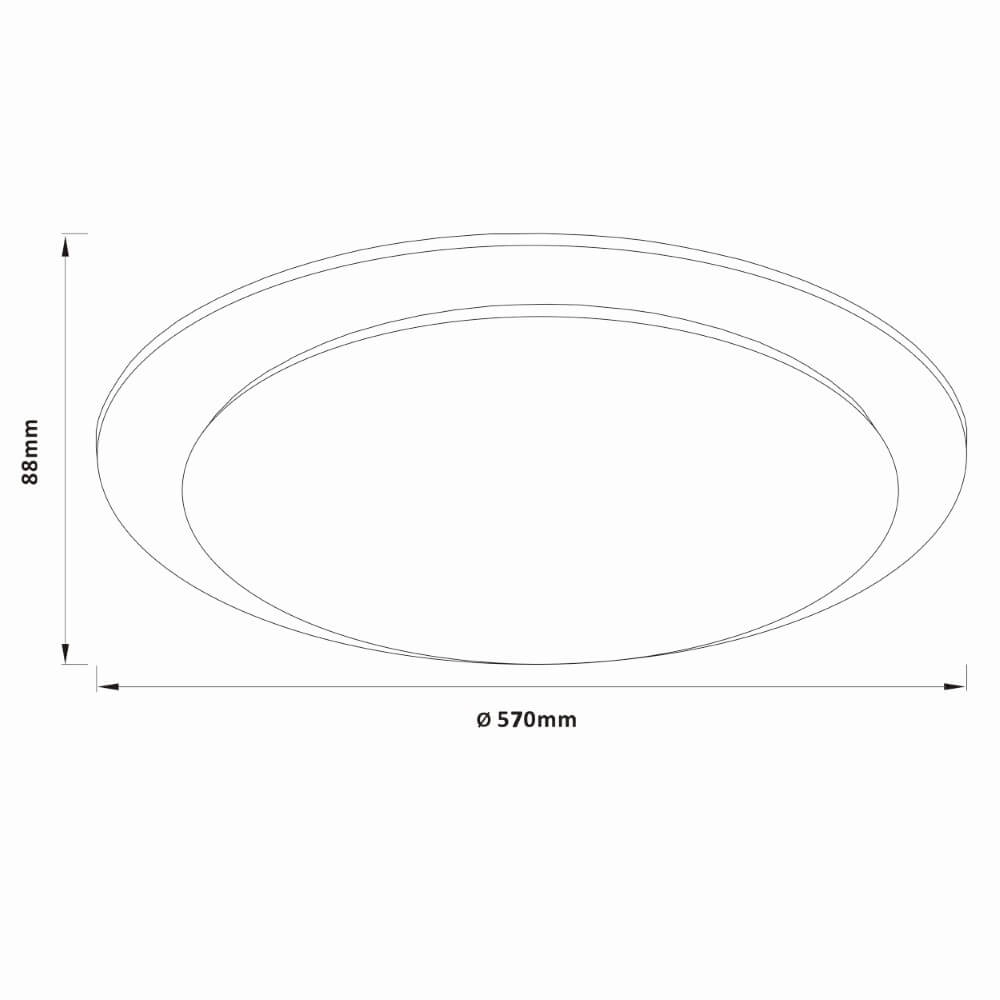 Plafonnier Vittoria Ø 57 cm Brilliant 4004353426520