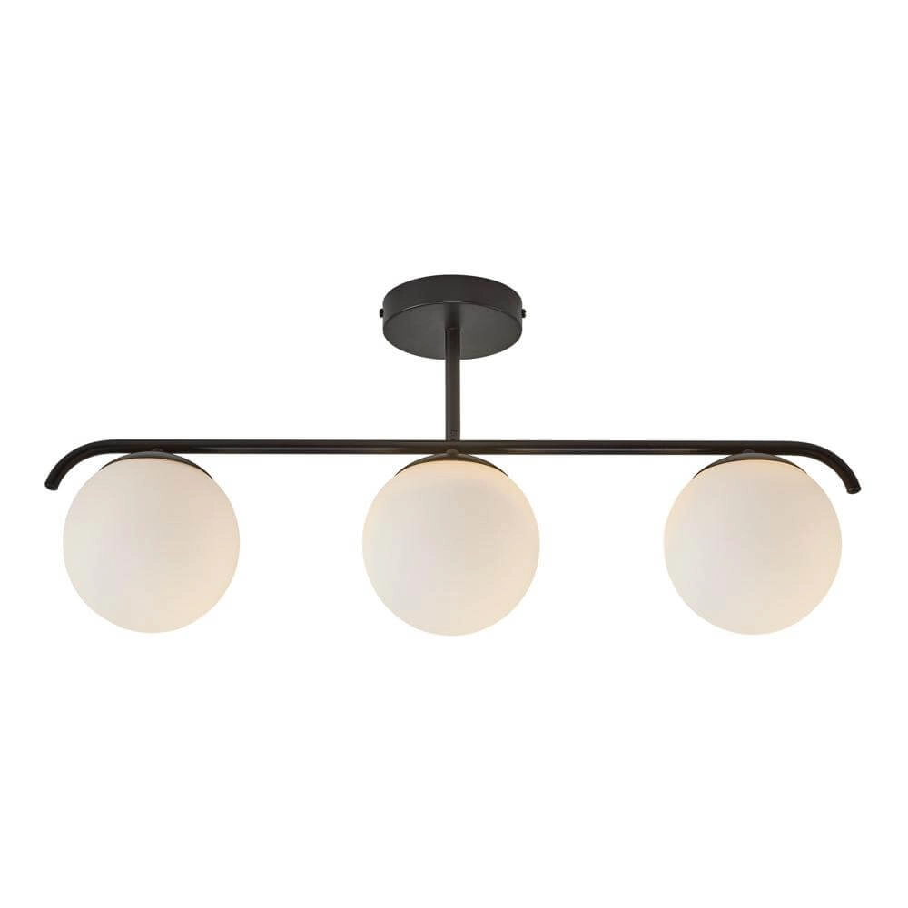 Plafonnier design Grant noir 3 lumières